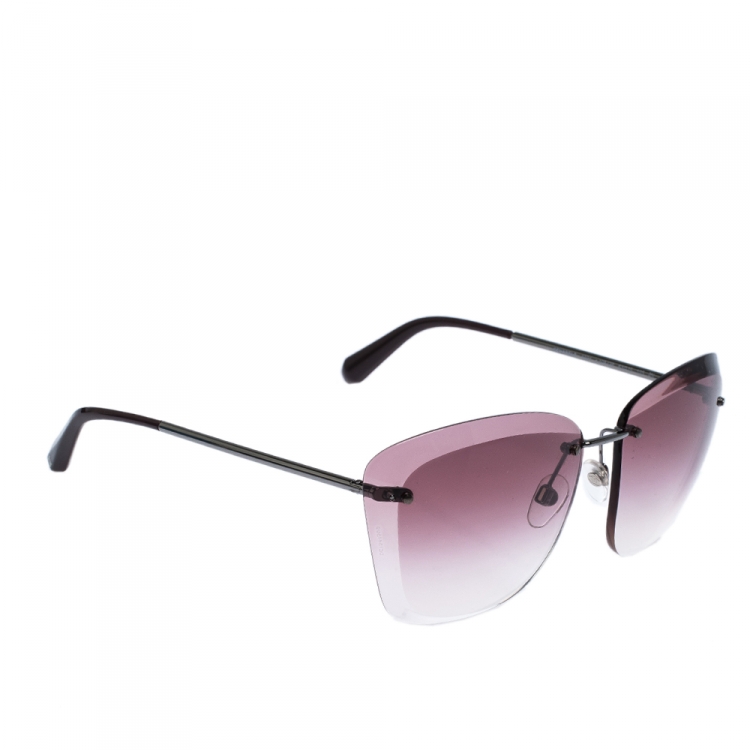 Chanel Purple Gradient 4221 Rimless Sunglasses Chanel | The Luxury Closet