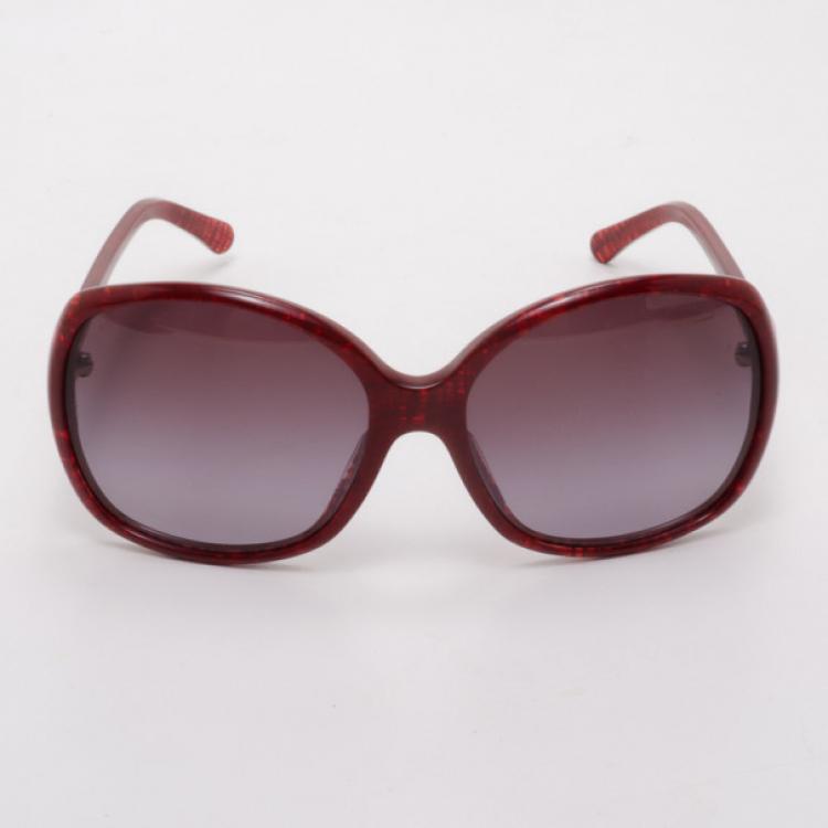 Chanel Red Oversized CC Logo Sunglasses 5174 Chanel