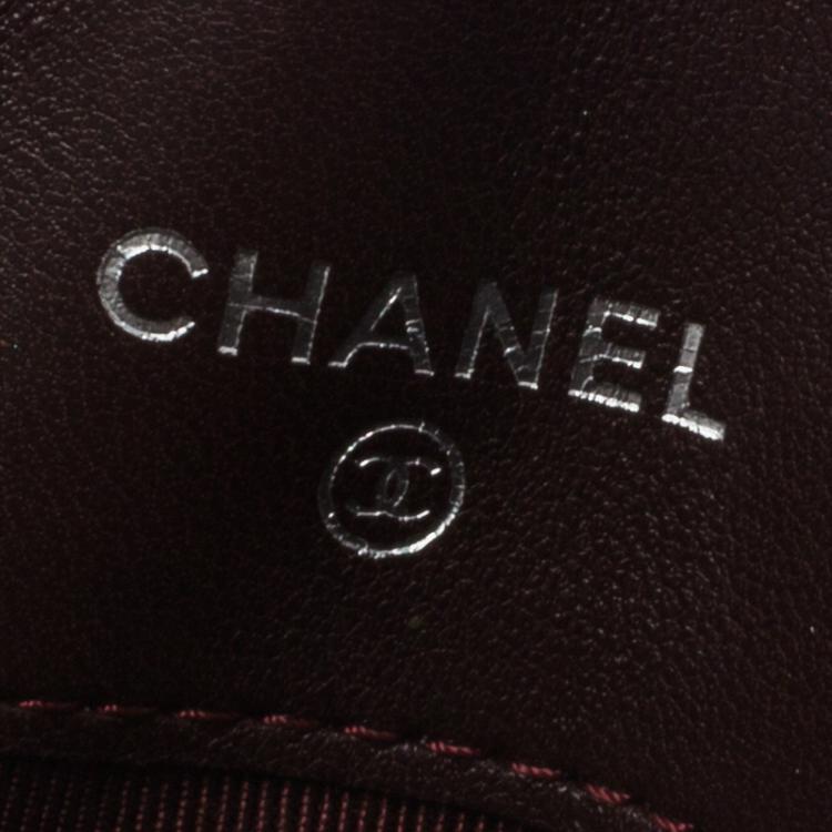 Pre Owned Chanel Black Quilted Leather CC Classic Card Holder