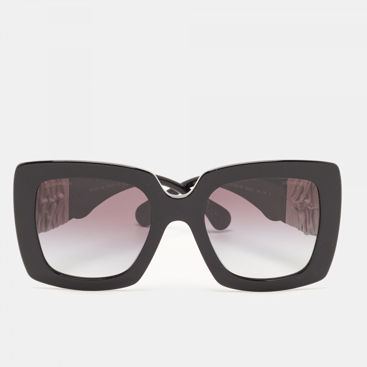 Chanel Black Gradient 5474Q CC Square Sunglasses Chanel | The Luxury Closet