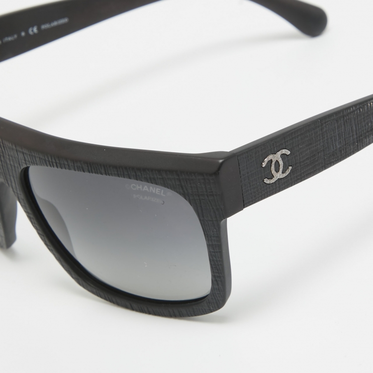 مملوكة مسبقًا Chanel Matte Black Gradient 5333 CC Polarized Sunglasses
