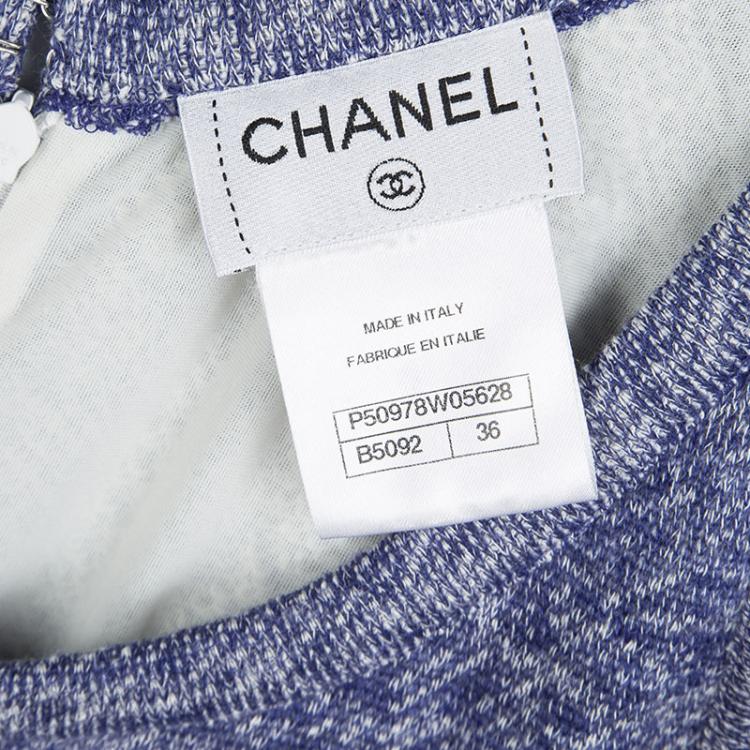 Pre Owned Chanel Multicolor Knit Tweed Sleeveless Romper S