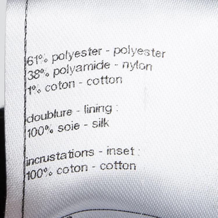 Pre Owned Chanel Monochrome Textured Sequined Jacket XL