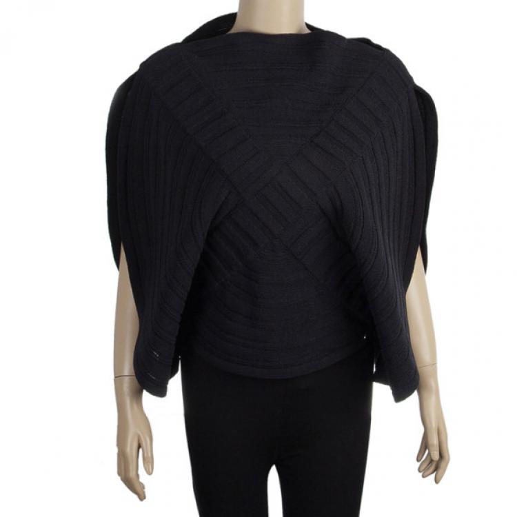Pre Owned Chanel Circular Knit Top S