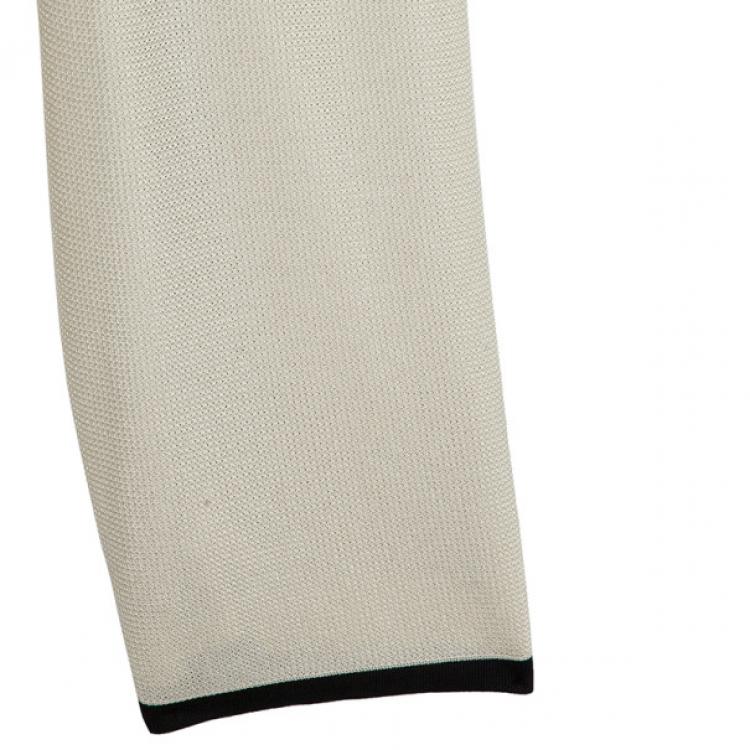 Pre Owned Chanel Cream Turtleneck Jumpsuit S