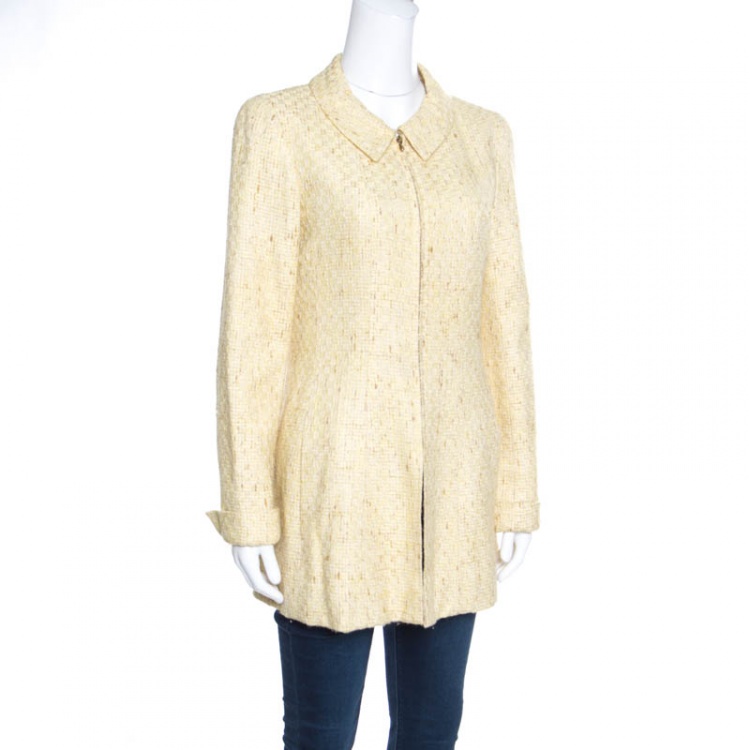 CHANEL Authentic Rayon Silk Sweater Women Size 38 Made in France Used from  Japan