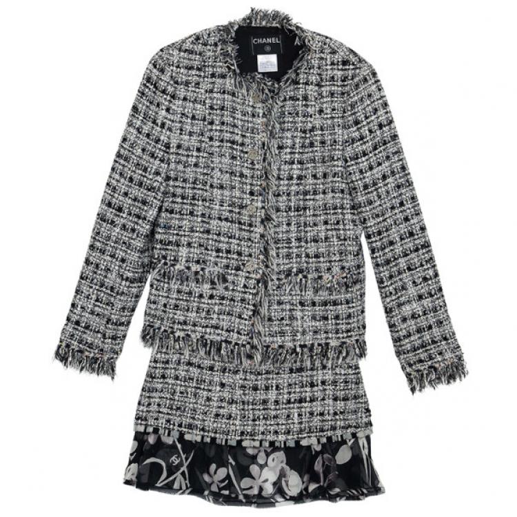 Chanel Tweed Skirt Suit L Chanel