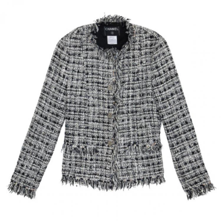 Pre Owned Chanel Tweed Skirt Suit L