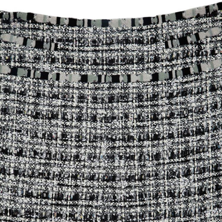 Pre Owned Chanel Tweed Skirt Suit L