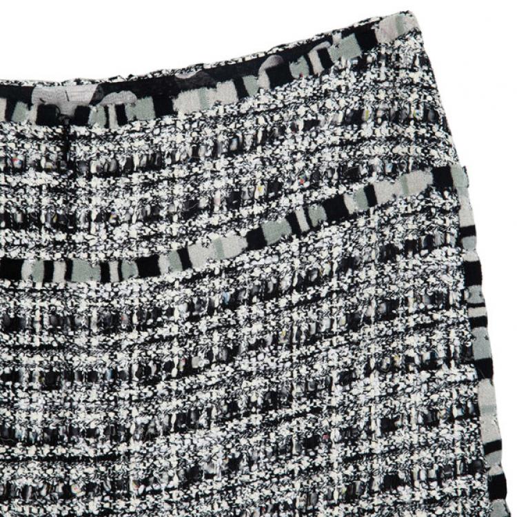 Pre Owned Chanel Tweed Skirt Suit L