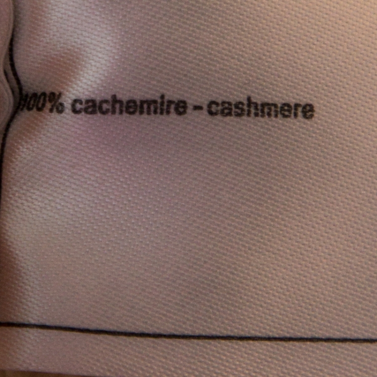 Pre Owned Chanel Multicolor Striped Cashmere Knit Pencil Skirt S