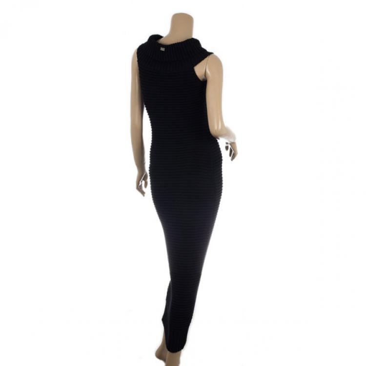 Pre Owned Chanel Turtleneck Knit Dress M