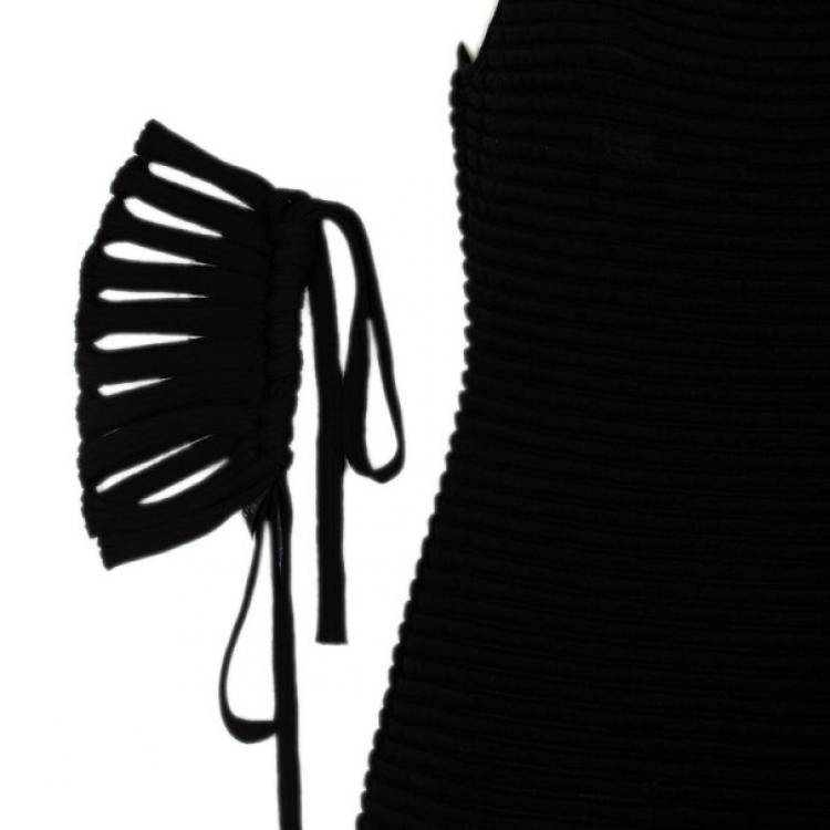 Pre Owned Chanel Turtleneck Knit Dress M