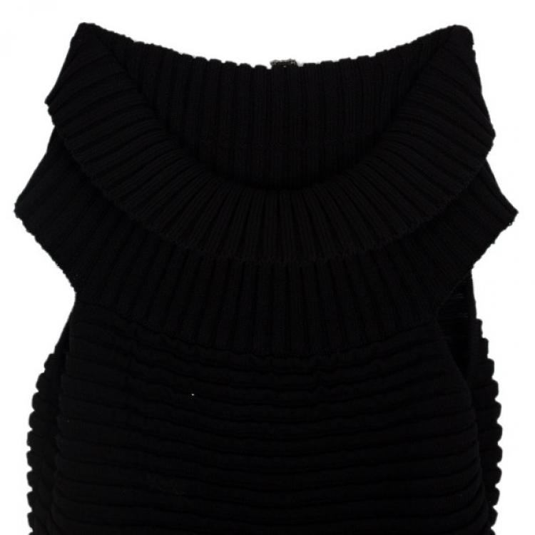 Pre Owned Chanel Turtleneck Knit Dress M