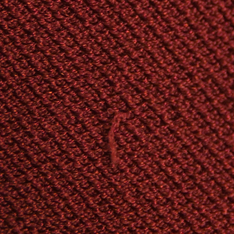 Pre Owned Chanel Brick Red Textured Knit Button Front Cardigan L