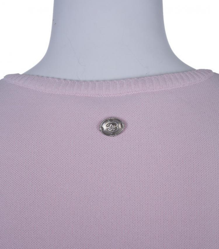 Pre Owned Chanel Pink Tassle Sleeveless Top S