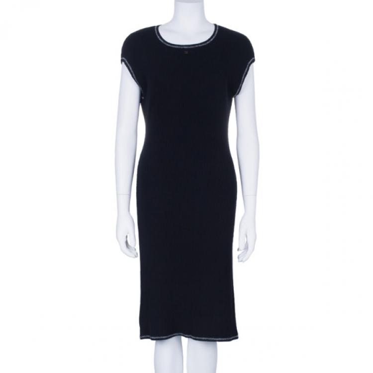 Chanel Knit Mini Dress - Black Dresses, Clothing - CHA351585