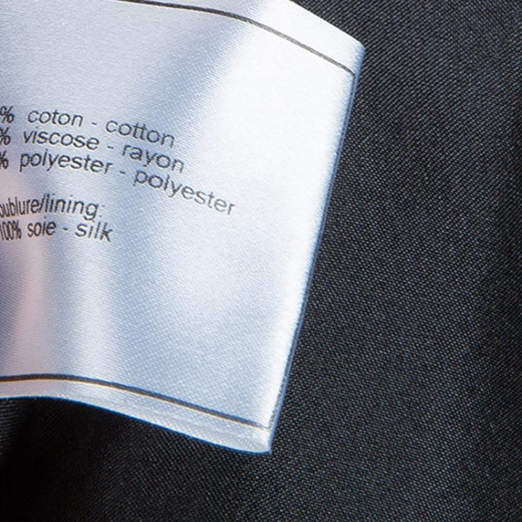 Pre Owned Chanel Black Tweed Skirt Suit M