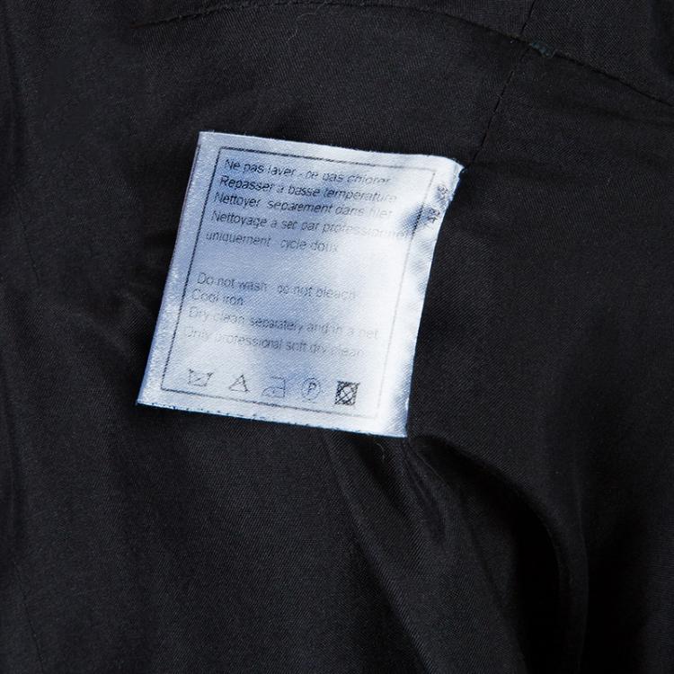 مملوكة مسبقًا Chanel Black and White Textured Skirt Suit M