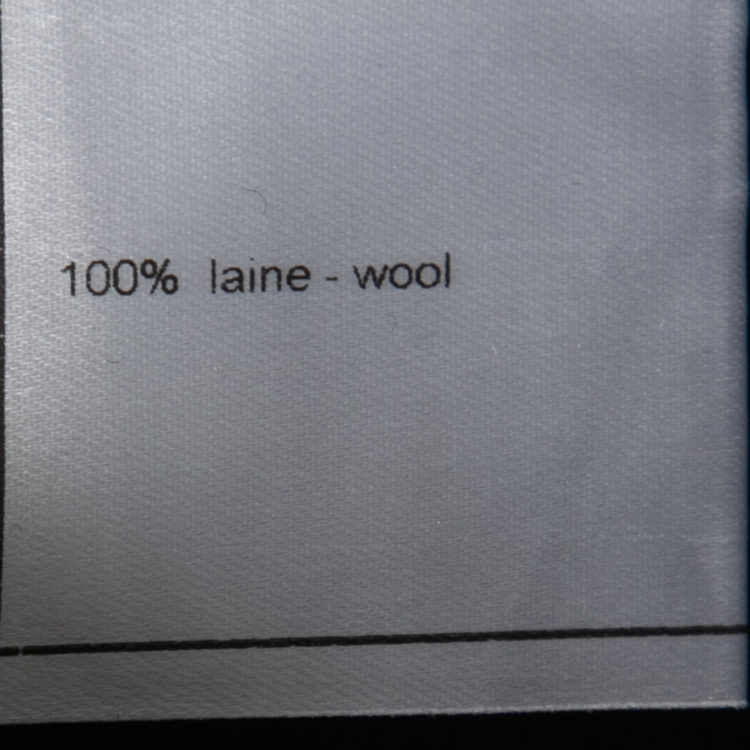 Pre Owned Chanel Black Diamond Textured Knit Turtleneck Sweater M