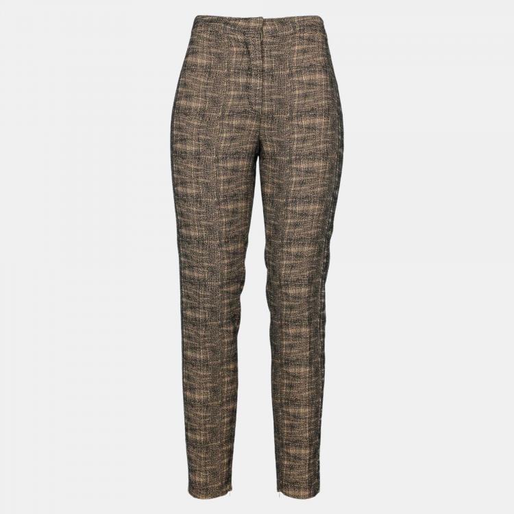 Pre Owned Chanel  Women's Wool Pant Set - Beige - XS