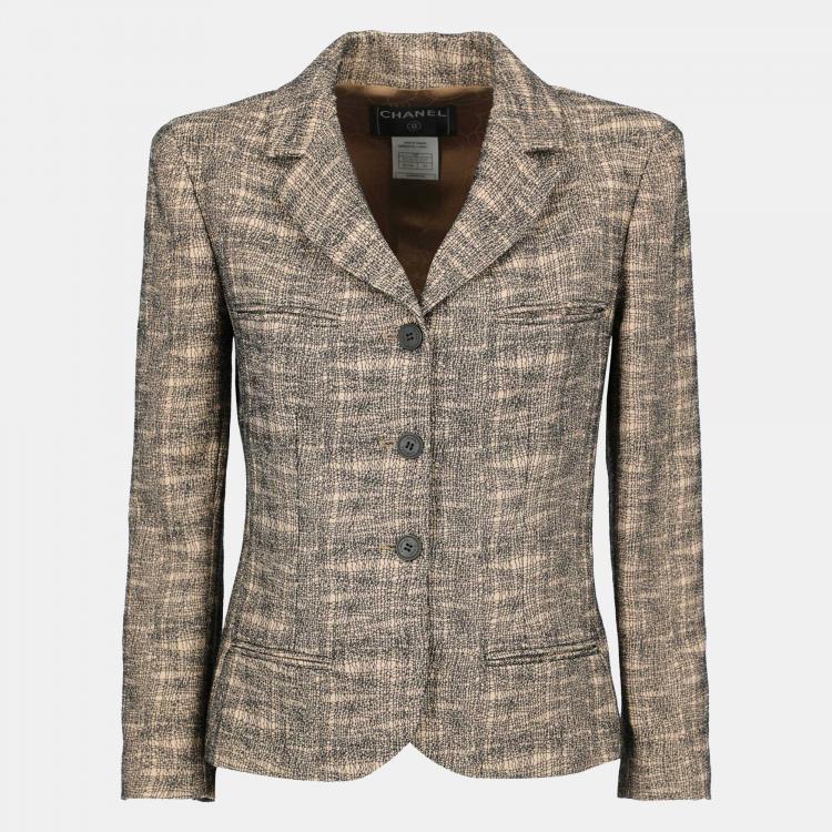 Pre Owned Chanel  Women's Wool Pant Set - Beige - XS
