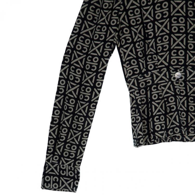 Pre Owned Chanel Printed Silk Shirt Top M