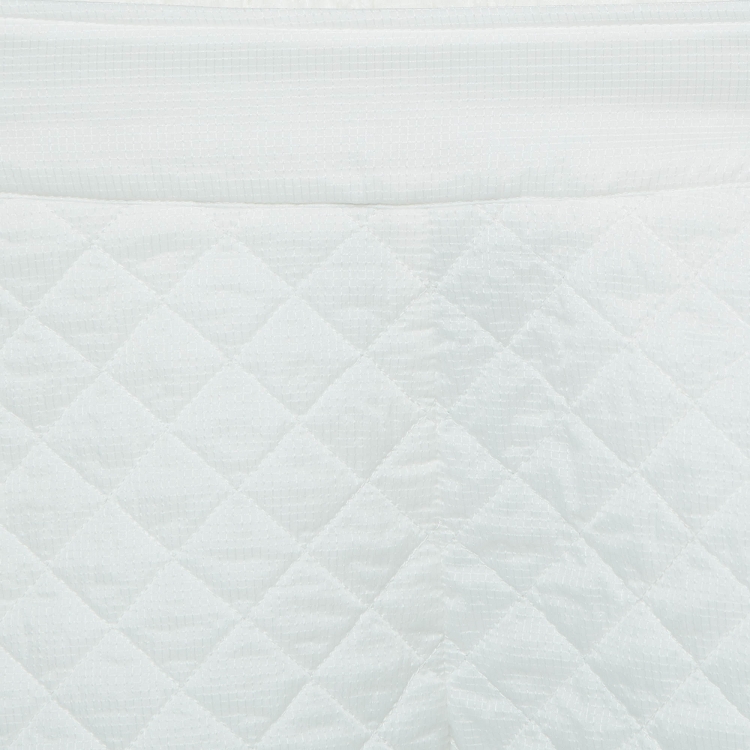Pre Owned Chanel White Synthetic Quilted Detail Shorts S