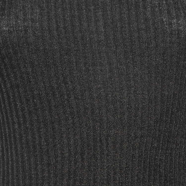 Pre Owned Chanel Black Lurex Knit Tank Top S