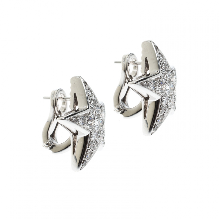 Popular Earrings Simple Chanel Style Elegant Graceful Diamond Plaid Square Stud  Earrings  Shopee Philippines