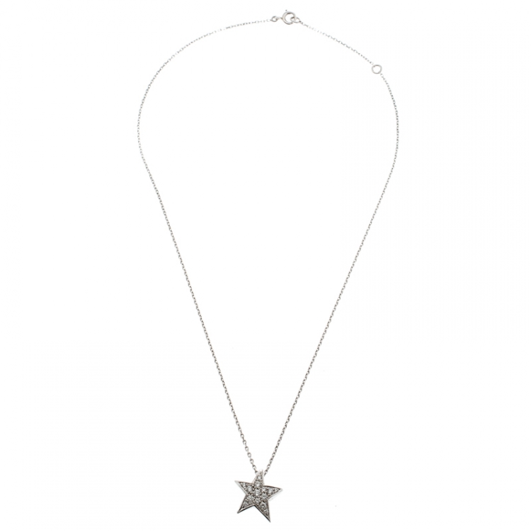 Chanel diamond 2025 star necklace