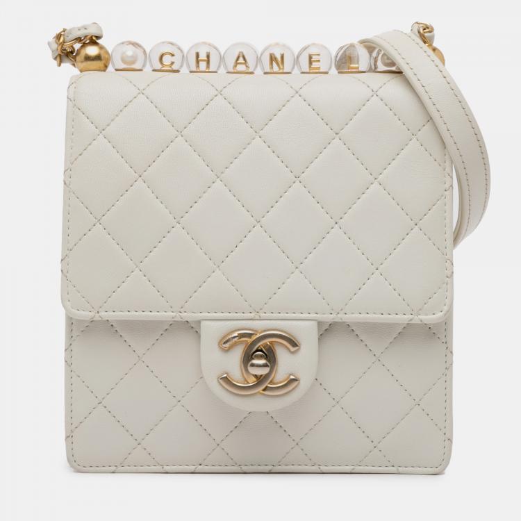 Chanel Small Lambskin Chic Pearls Flap Bag