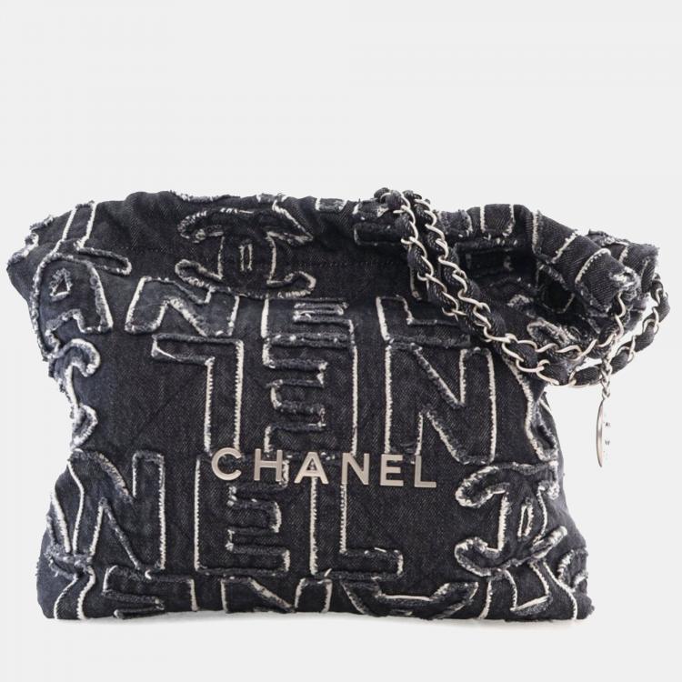 Chanel Logo Denim 22 Bag