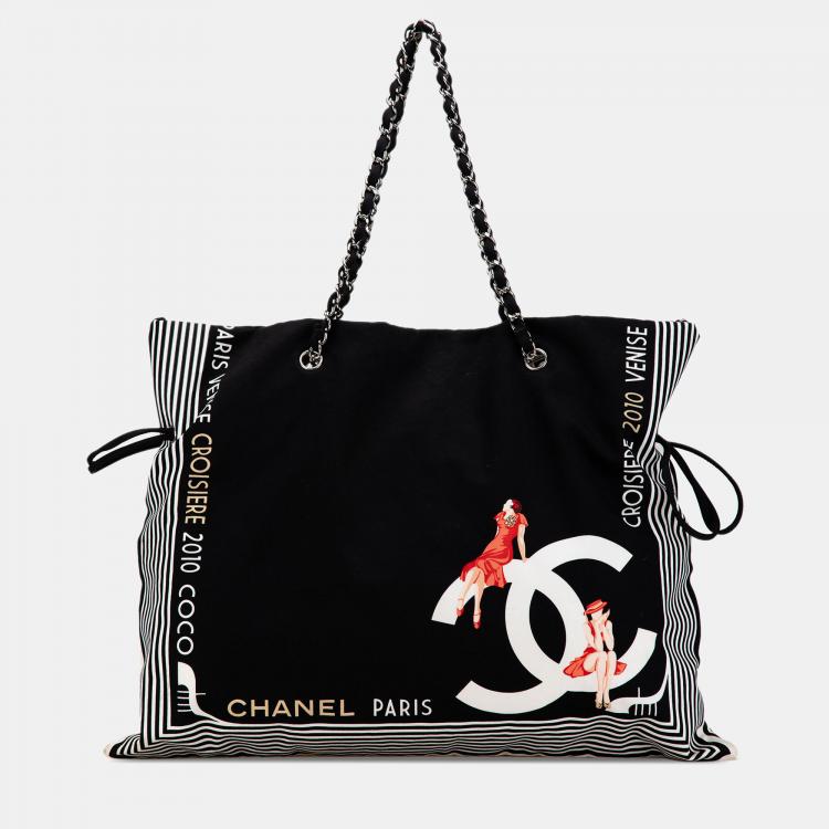 Chanel Paris-Venice Canvas Bon Bon Tote Bag