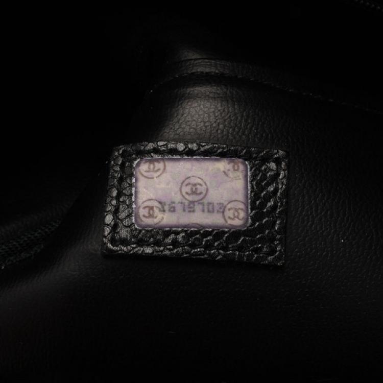 Pre Owned Chanel Black Caviar Vintage Boston Bag