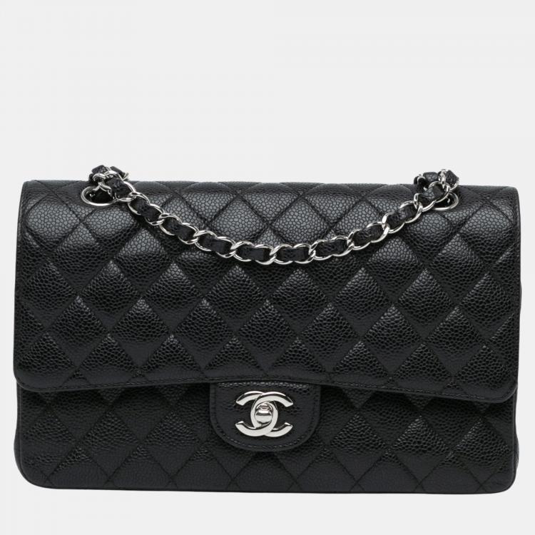 Chanel Black Medium Classic Caviar Double Flap