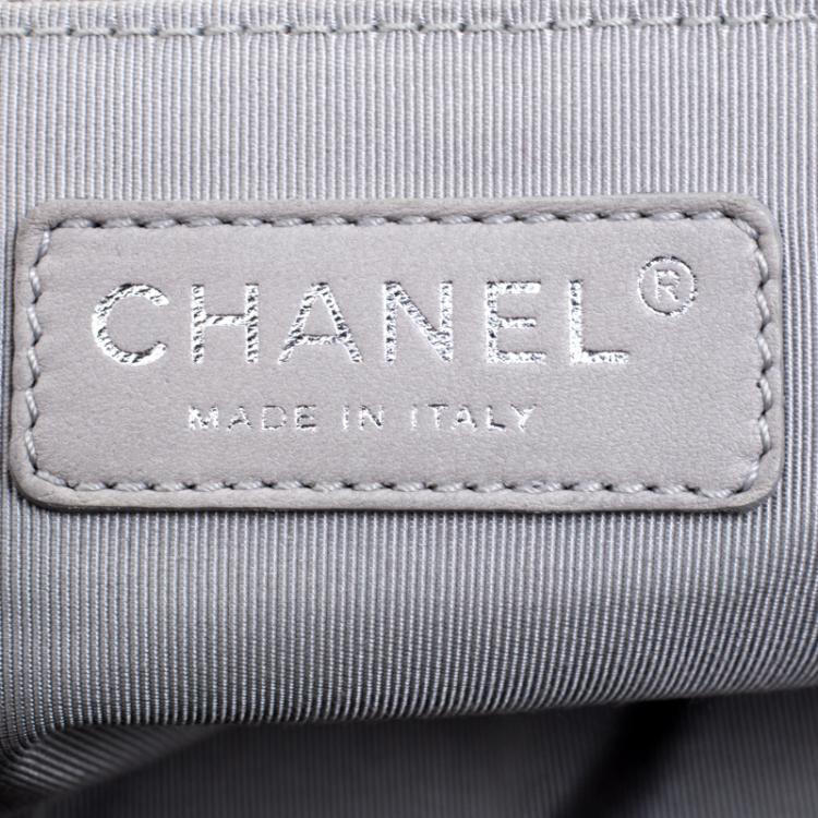 Pre Owned Chanel Green Crinkled Leather Ultra Stitch Classic Flap Bag