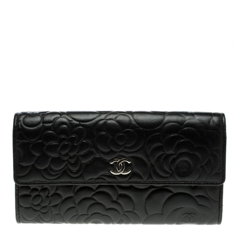 Introducir 95+ imagen chanel camellia flap wallet