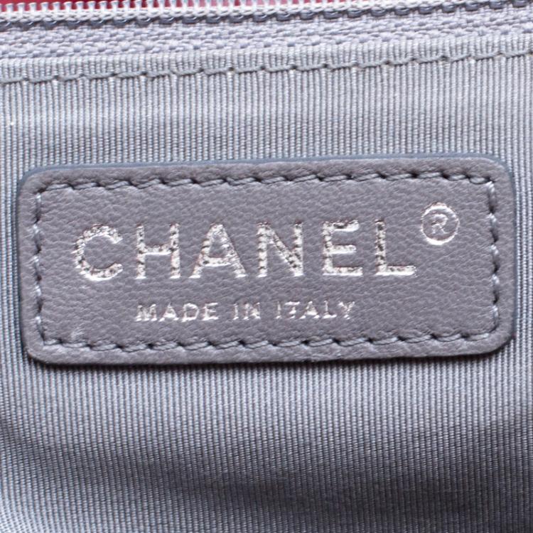 Pre Owned Chanel Burgundy Crinkled Leather Ultra Stitch Classic Flap Bag