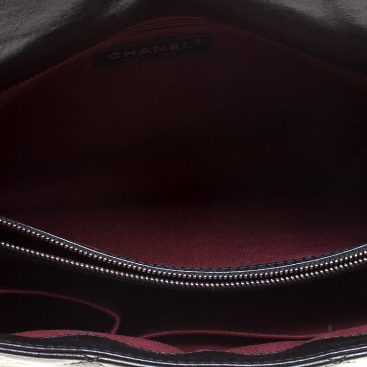 Pre Owned Chanel Black Quilted Leather Jumbo Classic Single Flap Bag