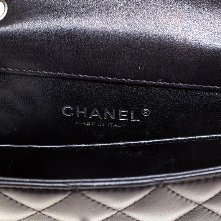 Pre Owned Chanel Black Quilted Leather Extra Mini Classic Single Flap Bag