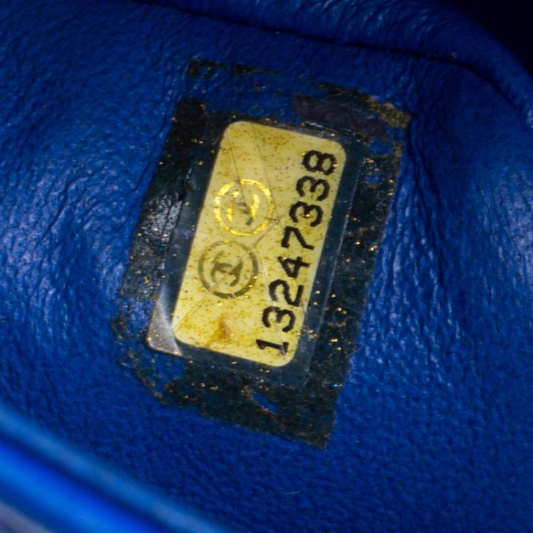 Pre Owned Chanel Blue Quilted Leather Mini Classic Single Flap Bag