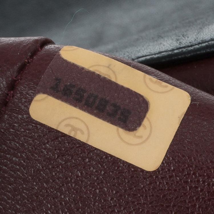 Pre Owned Chanel Black Lambskin Leather Single Flap Shoulder Bag