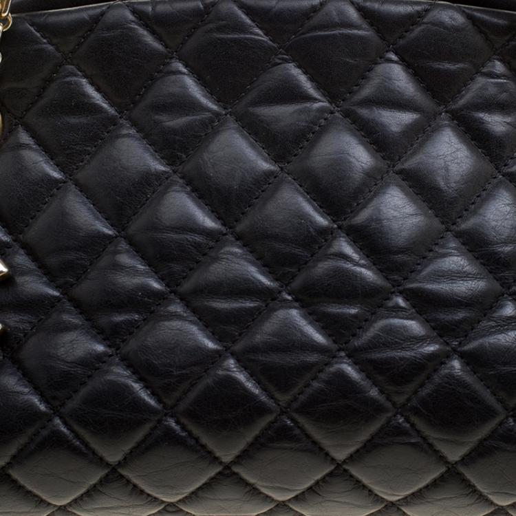 مملوكة مسبقًا Chanel Black Quilted Leather Medium Just Mademoiselle Bowling Bag