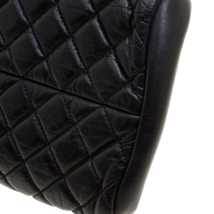 مملوكة مسبقًا Chanel Black Quilted Leather Medium Just Mademoiselle Bowling Bag