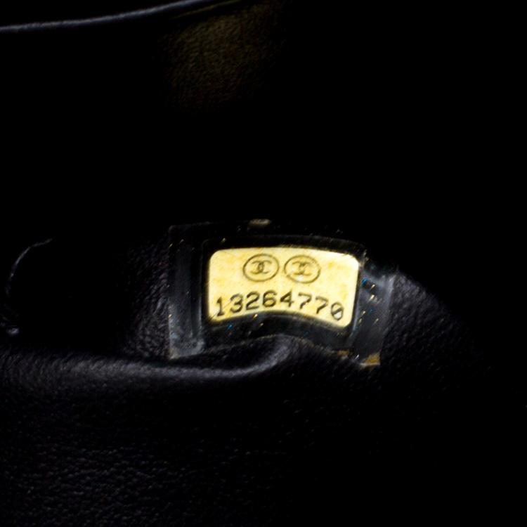 Pre Owned Chanel Black Quilted Leather Jumbo Classic Single Flap Bag