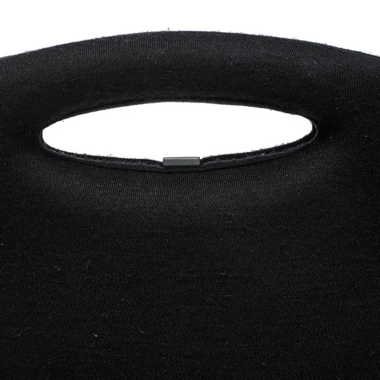 Pre Owned Chanel Black Cotton Limited Edition Butt Hard Case