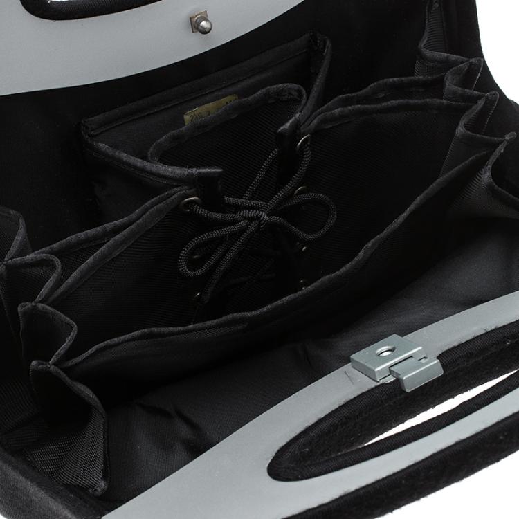 Pre Owned Chanel Black Cotton Limited Edition Butt Hard Case