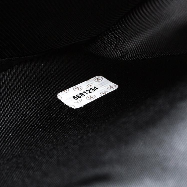 Pre Owned Chanel Black Cotton Limited Edition Butt Hard Case