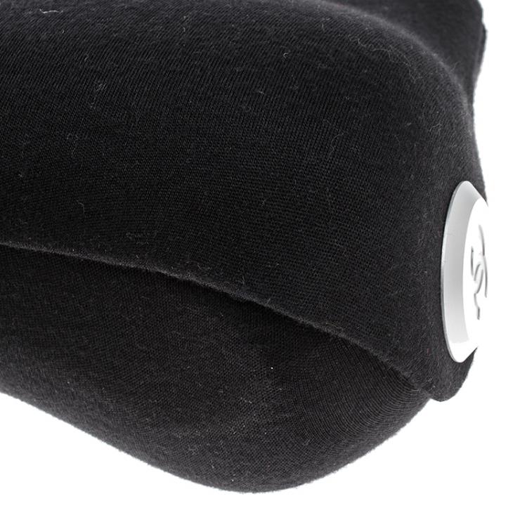 Pre Owned Chanel Black Cotton Limited Edition Butt Hard Case